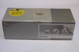 A boxed as new Kosta Boda Snowball Votive Holder Set (3 pcs H 60/70/90mm).