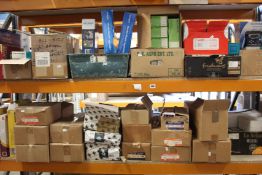 A large quantity of stationery and related items to include Dymo label printers, embossing tape