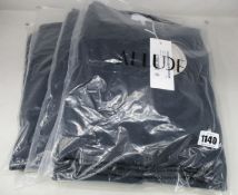 Four as new Allude 100% virgin wool (Merino) open-coat/cardigans (XS).