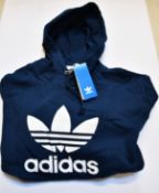 Ten as new Adidas Trefoil hoodies (All XL).