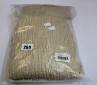 Three as new Klippan Duo Woven Linen/Cotton Throws in beige (130 x 170).