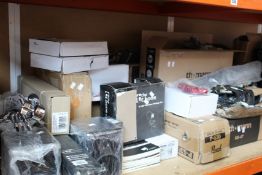 A quantity of music/stage related items to include Sssnake Audio Cables, a t.bone SC 420 USB