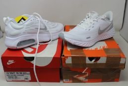 A pair of as new Nike Air Max Exosense (UK 6) and a pair of women's Nike Revolution 5 (UK 6).