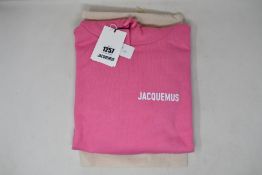 An as new Jacquemus Le Sweatshirt in pink (S).