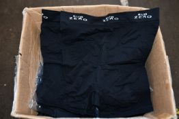 Twenty four packs of men's as new SubZero Factor 1 Plus base layer undershorts twin packs (1 x M,