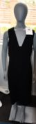 An as new Diane Von Furstenberg Magdalena stretch-crepe midi dress in black (US 2 - RRP £336).