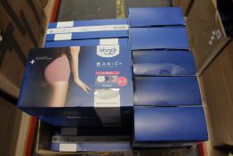 Twenty five packs of as new Sloggi Basic + Maxi briefs (4 pairs per pack).