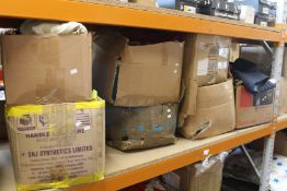 Seven boxes of assorted pre-owned clothing and related items.