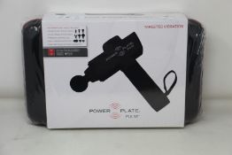 A boxed as new Power Plate Pulse vibration massager.