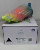 A pair of as new Adidas X Speedflow + FG football boots (UK 9).