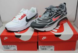 Two pairs of as new Nike trainers; Air Max Exosense (UK 11) and Air Max Ltd 3 (UK 7).