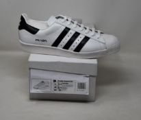A pair of as new Adidas Prada Superstar sneakers (UK 11.5).