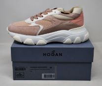 A pair of as new Hogan Hyperactive Allacciato sneakers (EU 38).