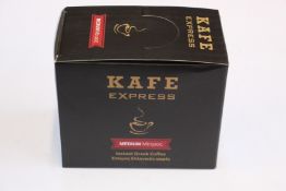 Twenty four boxes of Kafe Express Medium Instant Greek Coffee (24 sachets each).