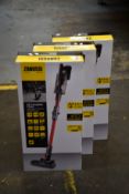 Three new Zanussi Red Z8 Complete Clean cordless rechargeable 400W, 0.05L foldable vacuum