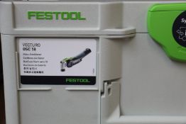 A Festool 576591 18V VECTURO OSC 18 Cordless Oscillator Multi Tool (Unit only).