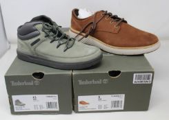 A pair of men's as new Timberland Cross Mark Oxford shoes (UK 7.5) and children's Timberland Davis