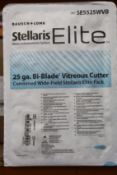 Six as new Bausch + Lomb Stellaris Elite 25 ga. bi-blade vitreous cutter SE5525WVB (BB: 2023-03-