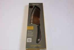 Four boxed as new Robert Welch Signature Deep 17cm Santoku Knives - Dicing (Over 18s only).