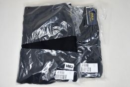 Two pairs of as new Ralph Lauren black cargo pants (L - RRP £90 each).