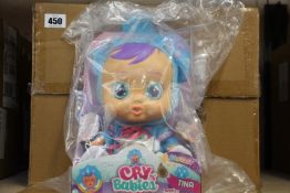 Eight boxed as new Cry Babies Fantasy Tina children's dolls.