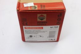 Three boxes of as new Sparky professional angle grinders (M750).