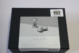Three boxed as new Georg Jensen Living - Alfredo Collection Small Salt & Pepper Shakers.