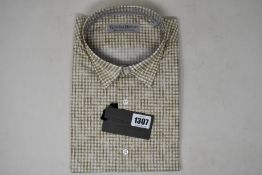 An as new Gieves & Hawkes No1 Saville Row London regular collar shirt (XL).