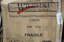 A Wilks USA TX625i petrol powered pressure cleaner.