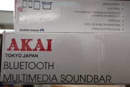 Three new AKAI Bluetooth 01 Soundbars.