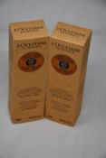 Nine boxed as new L'Occitane Shea Butter Foot Cream (150ml).