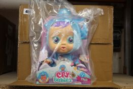 Eight boxed as new Cry Babies Fantasy Tina children's dolls.