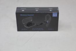 Twenty four pairs of wireless bluetooth Earpieces with Dual Microphones.