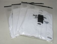 Four women's as new Pas Normal Mechanism cycling jersey's in white (XS - RRP £155 each).