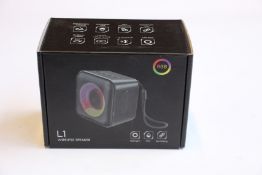 Fifteen IPX7 waterproof portable wireless speakers.