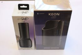 A boxed as new Keon by KIIROo automatic masturbator, a Feel Rae Lil Black masturbator and a Feel