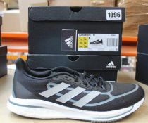 Two pairs of as new Adidas Supernova + M trainers (UK 10.5).