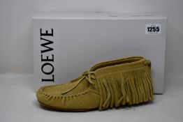 A pair of as new Loewe fringed high top loafers (EU 42 - RRP £425).