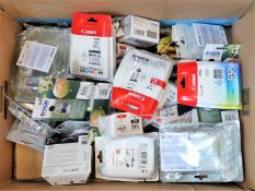 COLLECTION ONLY: A quantity of assorted as new printer cartridges and related items (All items