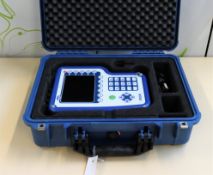 A pre-owned Doble Engineering PDS200 PD Surveyor with EMI Capabilities with power adaptor and foam