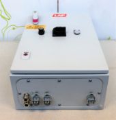 COLLECTION ONLY: An as new LAP Laser Projector Distribution Box (CAD-PRO 1-2) with cable, remotes,