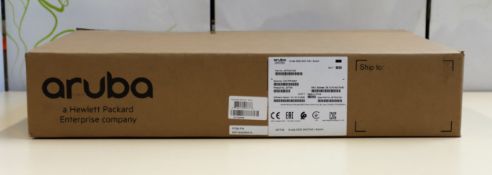 A boxed as new HPE Aruba 2530 24G PoE+ Switch (P/N: J9773-61001) (Box opened, some damage to box).