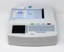 A pre-owned Mortara 150C ELI 1XX Series 2 Electrocardiograph (ECG) machine with Mortara AM12 AMxx