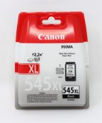 Twenty boxed as new Canon PG-545 XL Black Ink Cartridges (Individual packaging sealed).