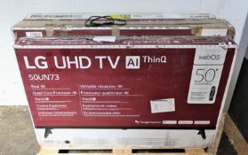COLLECTION ONLY -Three televisions sold for parts; A boxed Sony Bravia X75H UHD 55