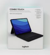 A boxed as new Logitech Combo Touch Case for iPad Pro 12.9in (5th gen).