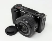 An as new Sony ZV-E10 Mirrorless Vlogging Camera with E PZ 16-50mm F3.5-5.6 OSS Zoom Lens (AC