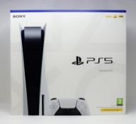 A boxed as new Sony PlayStation 5 825GB Console (EU8 CFI-1016A 01Y 220-240V) (Box sealed).