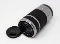 A boxed as new Sony E 55-210mm F4.5-6.3 OSS Lens for Sony E-Mount (SEL55210) (Box opened).