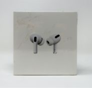 A boxed as new pair of Apple AirPods Pro with Wireless Charging Case (M/N: MWP22ZM/A A2083/A2084/